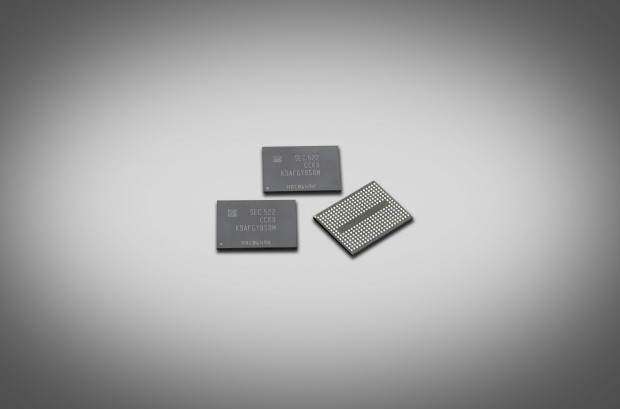Package mit 256-GBit-Flash-Bausteinen (Bild: Samsung)